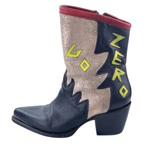 Mezcalero $450 Let's Go Dance Western Cowboy Graphic Glitter Metallic Boots Sz 8